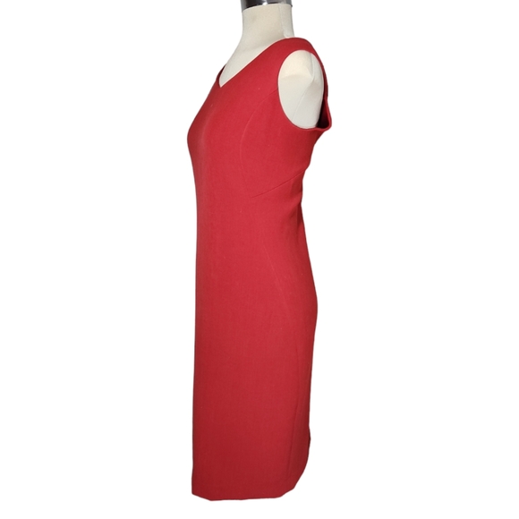 Laura  Orange  Burgundy Sheath Sleeveless  Dress Size 8 - Picture 6 of 17